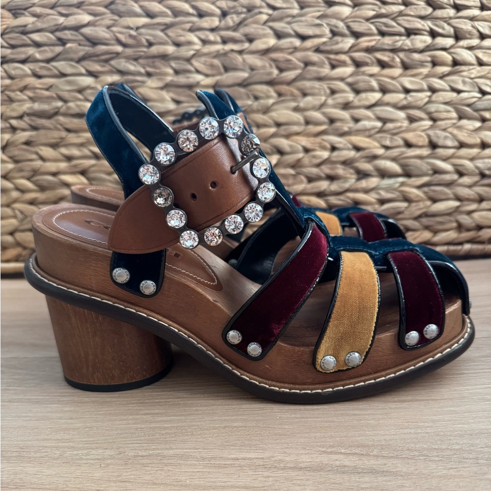 Coach Fisherman Clogs in Peacock Multi New in Box size 7 - Picture 8 of 14